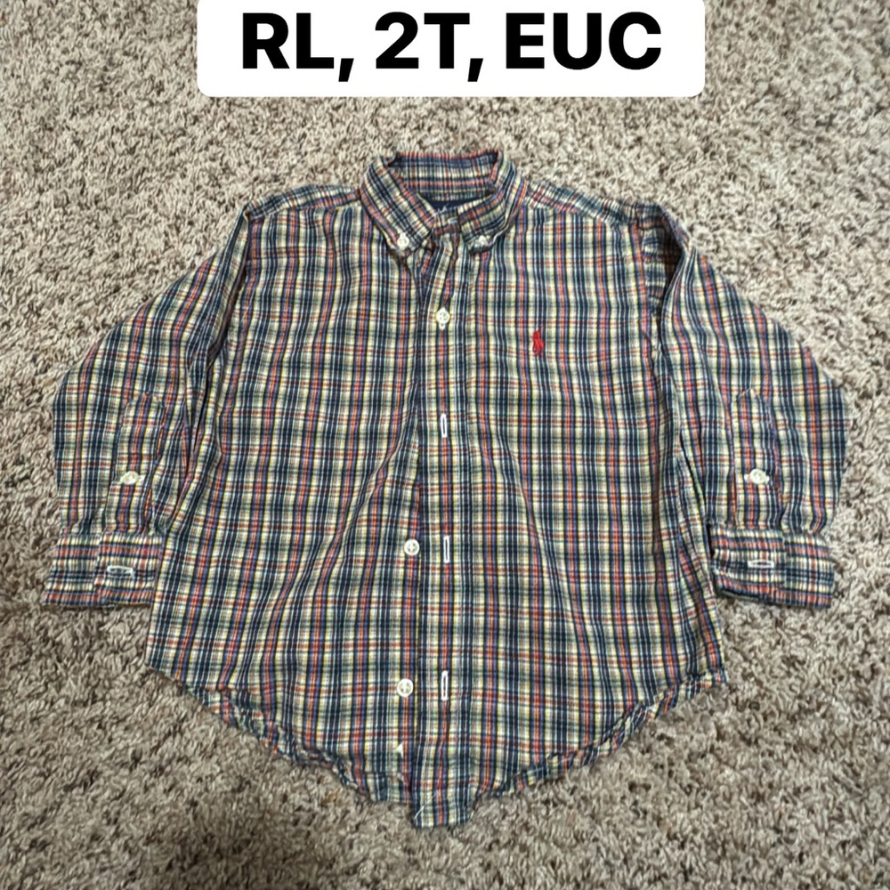 Ralph Lauren Toddler Plaid Shirt - Multicolor